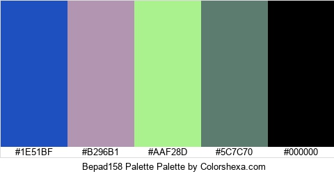Bepad158 Palette Colors Logo