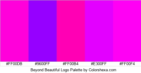 Beyond Beautiful Logo Colors Logo
