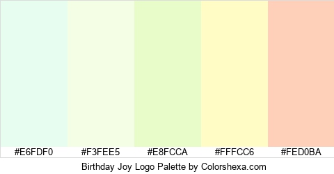 Birthday Joy Logo Colors Logo