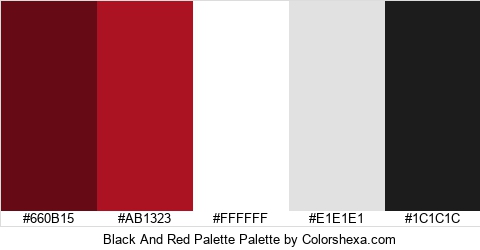Black And Red Palette Colors Logo