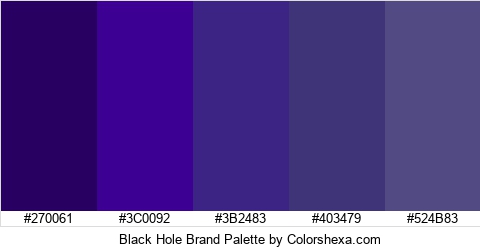Black Hole Brand Colors Logo