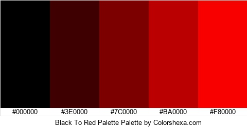 Black To Red Palette Colors Logo