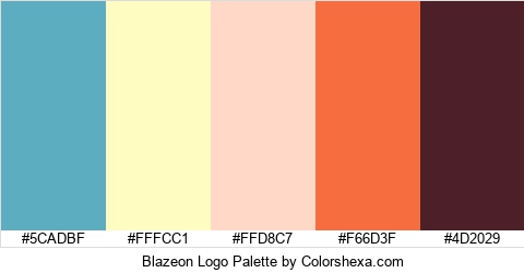 Blazeon Logo Colors Logo
