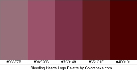 Bleeding Hearts Logo Colors Logo