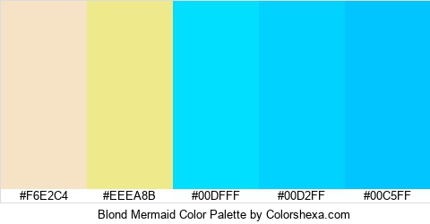 Blond Mermaid Color Colors Logo