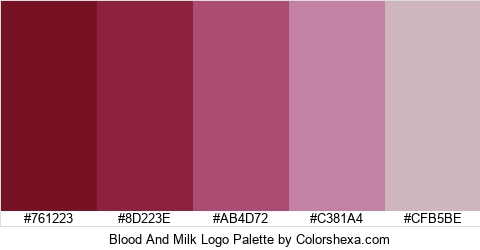 Blood And Milk Logo Colors Logo