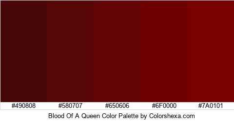 Blood Of A Queen Color Colors Logo