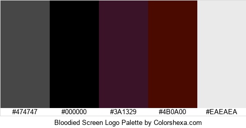 Bloodied Screen Logo Colors Logo