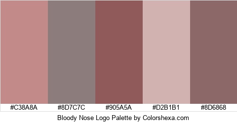 Bloody Nose Logo Colors Logo