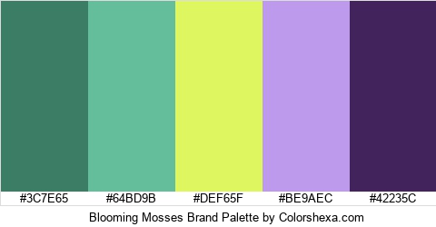 Blooming Mosses Brand Colors Logo