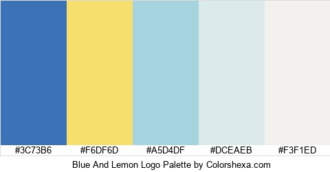 Blue And Lemon Logo Colors Logo