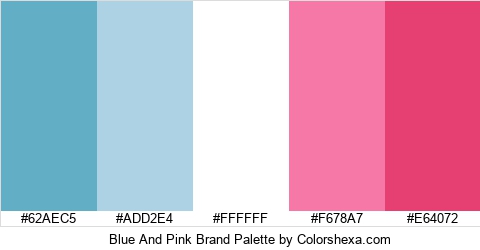 Blue And Pink Brand Colors Logo
