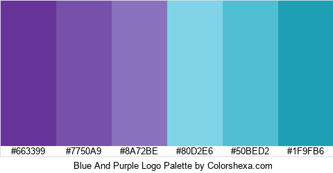 Blue And Purple Logo Colors Logo