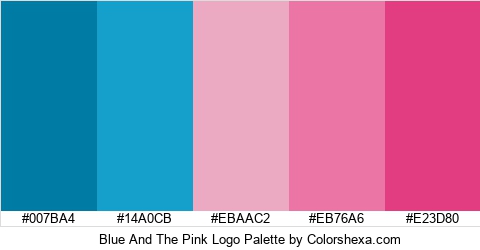 Blue And The Pink Logo Colors Logo