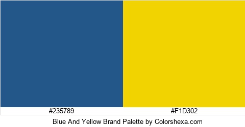 Blue And Yellow Brand Colors Logo