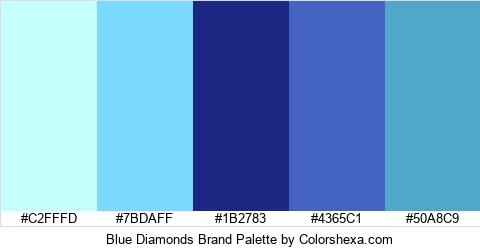 Blue Diamonds Brand Colors Logo