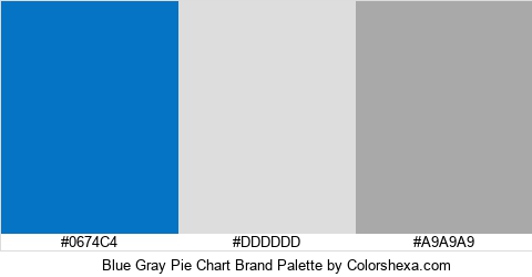 Blue Gray Pie Chart Brand Colors Logo