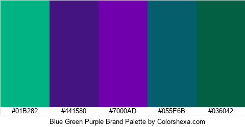Blue Green Purple Brand Colors Logo