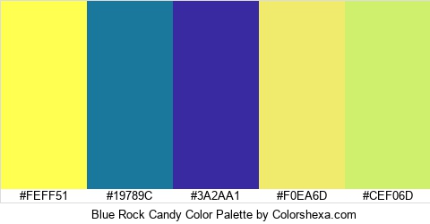 Blue Rock Candy Color Colors Logo