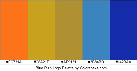 Blue Ruin Logo Colors Logo