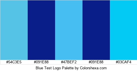 Blue Test Logo Colors Logo