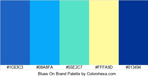 Blues On Brand Colors Logo