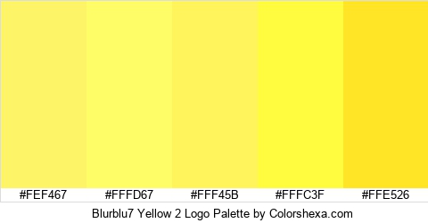 Blurblu7 Yellow 2 Logo Colors Logo
