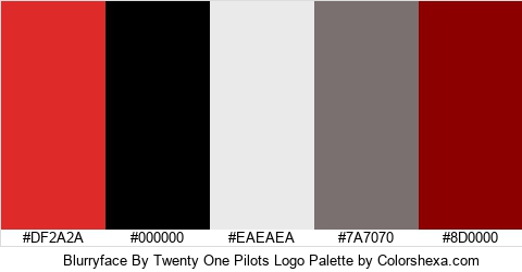 Blurryface By Twenty One Pilots Logo Colors Logo