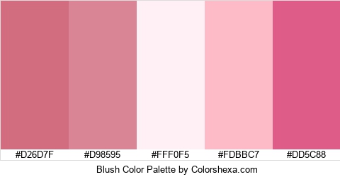 Blush Color Colors Logo