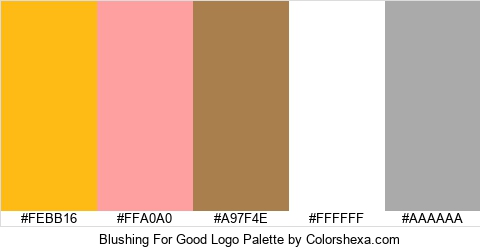 Blushing For Good Logo Colors Logo