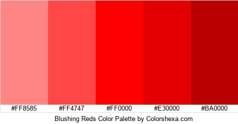 Blushing Reds Color Colors Logo