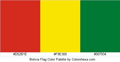 Bolivia Flag Color Colors Logo