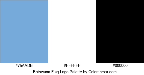 Botswana Flag Logo Colors Logo