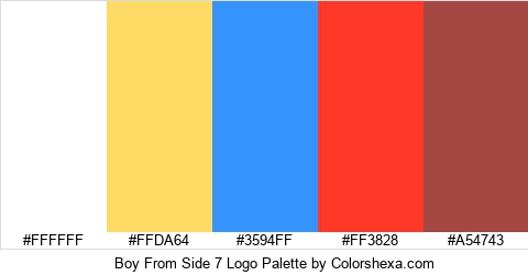 Boy From Side 7 Logo Colors Logo