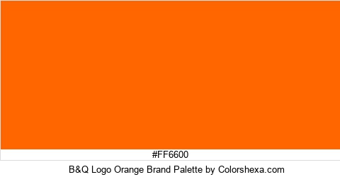 B&Q Logo Orange Brand Colors Logo