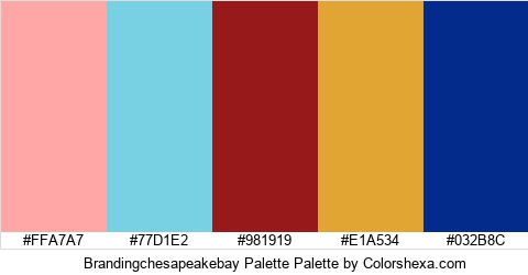 Brandingchesapeakebay Palette Colors Logo