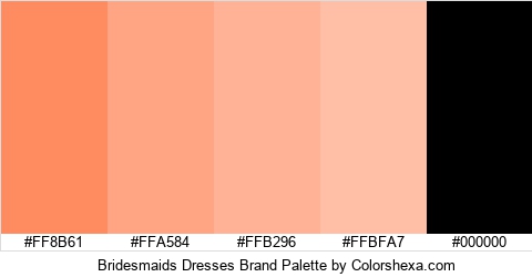 Bridesmaids Dresses Brand Colors Logo