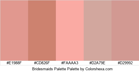 Bridesmaids Palette Colors Logo