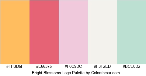Bright Blossoms Logo Colors Logo