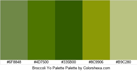 Broccoli Yo Palette Colors Logo