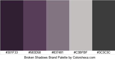 Broken Shadows Brand Colors Logo