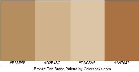 Bronze Tan Brand Colors Logo