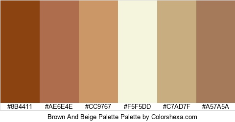 Brown And Beige Palette Colors Logo