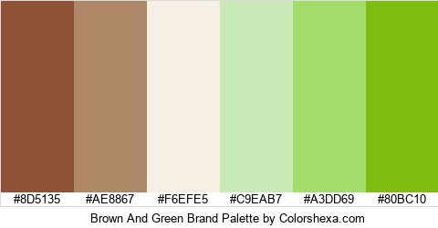 Brown And Green Brand Colors Logo
