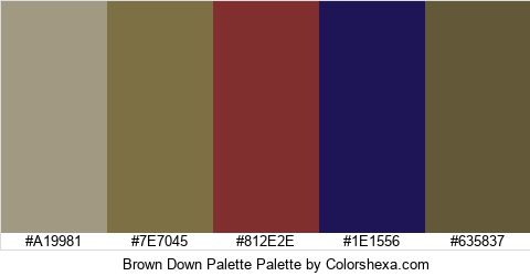 Brown Down Palette Colors Logo