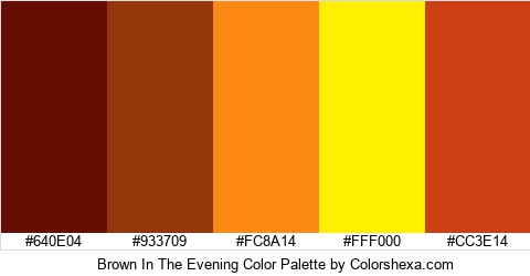 Brown In The Evening Color Colors Logo
