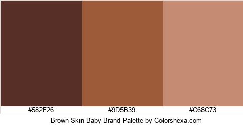 Brown Skin Baby Brand Colors Logo