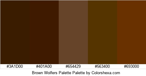 Brown Wolfers Palette Colors Logo