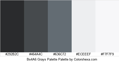 Bs4A6 Grays Palette Colors Logo