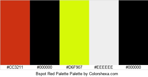 Bspot Red Palette Colors Logo